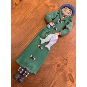 Midwest of Cannon Falls Cynthia Madrid Fisherman Folk Art Wall Decor